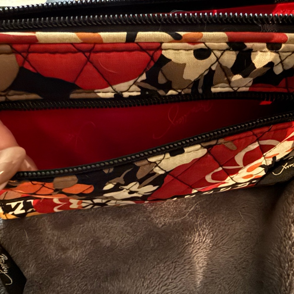Vera Bradley Floral Wallet in Red, Yellow, and Black - Picture 6 of 6